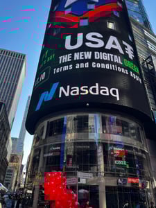 USA₮ advertisement at Times Square.
